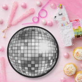 Retro Groovy Disco-Kugel Pappteller (Party)