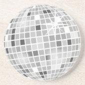 Retro GROOVY Diskothek Ball Brautparty Sandstein Getränkeuntersetzer (Vorne)