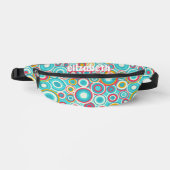 Retro Groovy Dot Muster Bauchtasche (Vorderseite)