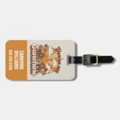 Retro Groovy | Du bist mein Sonnenschein Gepäckanhänger (Vorderseite horizontal)