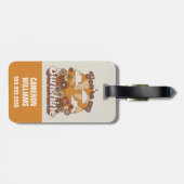 Retro Groovy | Du bist mein Sonnenschein Gepäckanhänger (Rückseite horizontal)