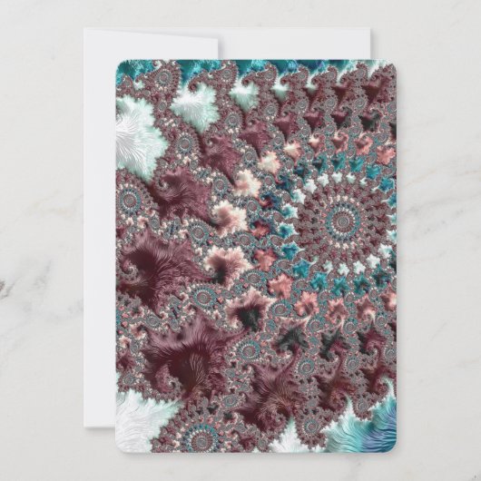 Retro Groovy Eclectic Bohemisch Spiral Fraktal (Vorderseite)