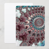 Retro Groovy Eclectic Bohemisch Spiral Fraktal (Vorne/Hinten)