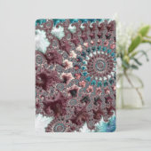 Retro Groovy Eclectic Bohemisch Spiral Fraktal (Stehend Vorderseite)