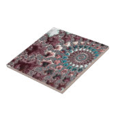 Retro Groovy Eclectic Bohemisch Spiral Fraktal Fliese (Seite)