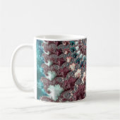Retro Groovy Eclectic Bohemisch Spiral Fraktal Kaffeetasse (Links)