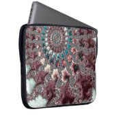 Retro Groovy Eclectic Bohemisch Spiral Fraktal Laptopschutzhülle (Vorne Rechts)