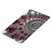 Retro Groovy Eclectic Bohemisch Spiral Fraktal Magnet (Linke Seite)