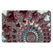 Retro Groovy Eclectic Bohemisch Spiral Fraktal Magnet (Horizontal)