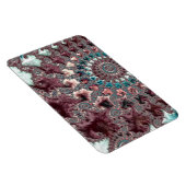 Retro Groovy Eclectic Bohemisch Spiral Fraktal Magnet (Rechte Seite)