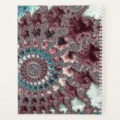 Retro Groovy Eclectic Bohemisch Spiral Fraktal Planer (Rückseite)
