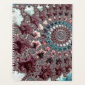 Retro Groovy Eclectic Bohemisch Spiral Fraktal Planer (Vorderseite)