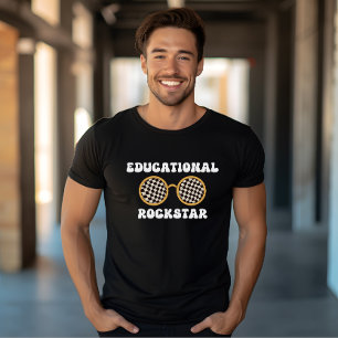 Retro Groovy Educational Rockstar Sonnenbrille leh T-Shirt