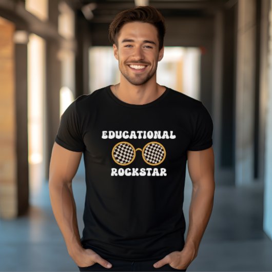 Retro Groovy Educational Rockstar Sonnenbrille leh T-Shirt