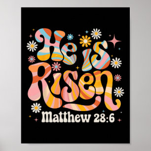 Retro Groovy Er Ist Auferstanden Christliches Oste Poster
