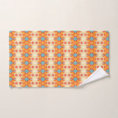 Retro groovy farbiges Muster Badhandtuch Set (Handtuch)