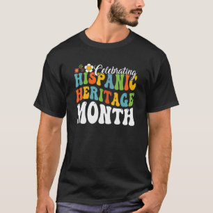 Retro Groovy feiert Hispanic Heritage Monat L T-Shirt