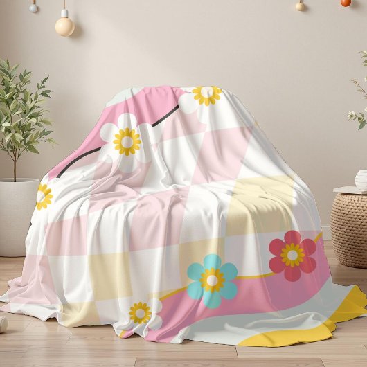 Retro Groovy Feriengeschenk Strandtuch Haushaltshi Fleecedecke