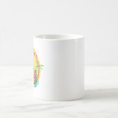 Retro Groovy Flamingo Sommer Stimmung Kaffee Kaffeetasse (Mittel)