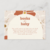 Retro Groovy Floral Arch Baby in Bloom | Boho Begleitkarte (Vorderseite)