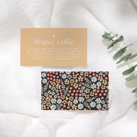 Retro Groovy Floral Baby Duschkabine Windelwanne Begleitkarte