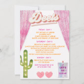 Retro Groovy Frische Pasta machen Einladung (Rückseite)