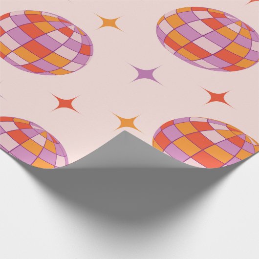 Retro Groovy Frische Pasta machen Geschenkpapier (Ecke)