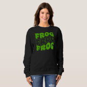 Retro Groovy Frog Animals 1 Sweatshirt (Vorne ganz)