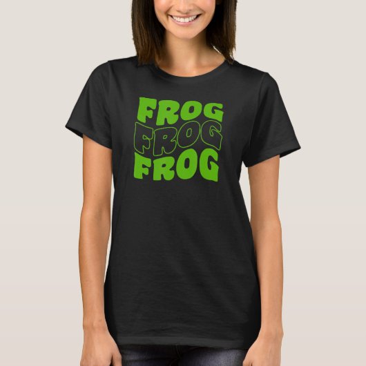Retro Groovy Frog Animals 1 T-Shirt (Vorderseite)