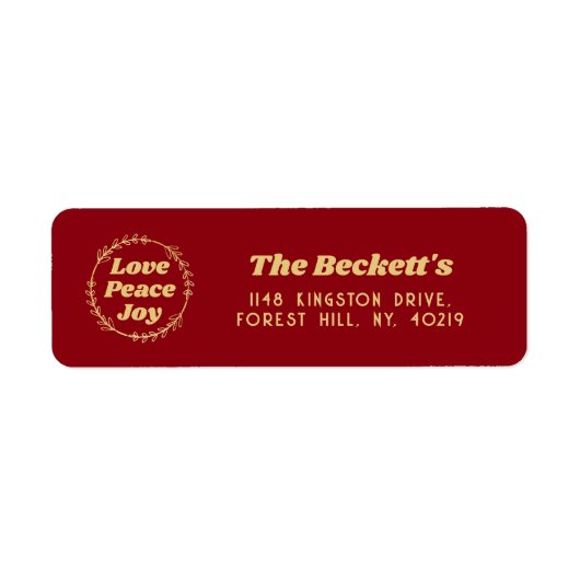 Retro Groovy Frohe Weihnachtsferien (Vorne)