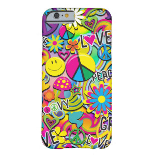 Retro Groovy FUN 60er Jahre Liebe Colorful Funky Barely There iPhone 6 Hülle