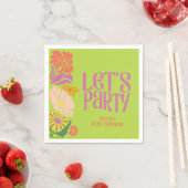 Retro Groovy Geburtstag | Retro Groovy Geburtstag Serviette (Beispiel)