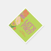 Retro Groovy Geburtstag | Retro Groovy Geburtstag Serviette (Ecke)