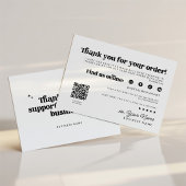 Retro Groovy Geschäft Dankeschön QR-Code Karte