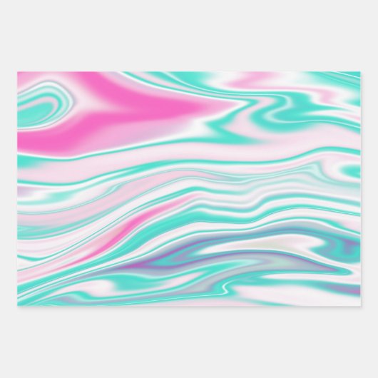 Retro Groovy Geschenkpapier Set (Vorderseite 2)