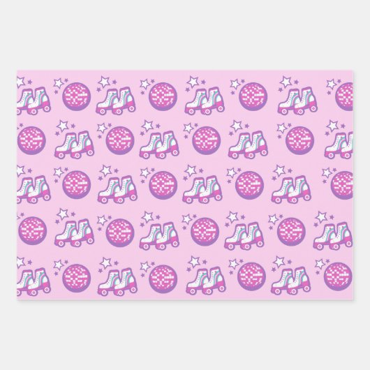 Retro Groovy Geschenkpapier Set (Vorderseite)