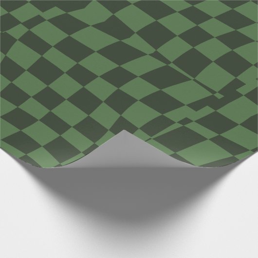 Retro-Groovy, gewellt Geschenkpapier (Ecke)