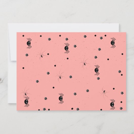 Retro Groovy Ghost Halloween Spooky vibes Birthday Einladung (Rückseite)