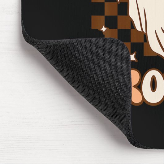 Retro Groovy Ghost Spooky Brother Costume Matching Mousepad (Ecke)