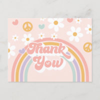 Retro Groovy Girl Rainbow