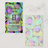 Retro Groovy Glassmorphismus Visitenkarte (Vorne/Hinten)