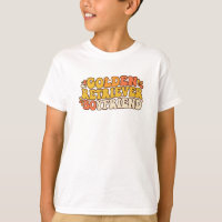 Retro Groovy Golden Retriever Freund - 70er Typo