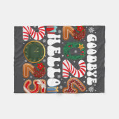 Retro Groovy Good Fleecedecke (Vorderseite (Horizontal))