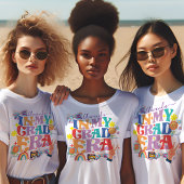 Retro Groovy Grad Era Klasse 2025 Abschluss T-Shirt