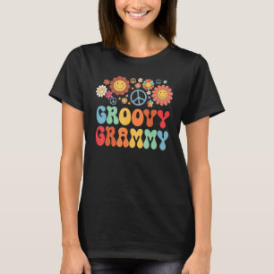 Retro Groovy Grammy Matching Family 1. Geburtstag  T-Shirt