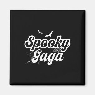Retro Groovy Gruselige Verrückte Halloween Hexe Mu Magnet