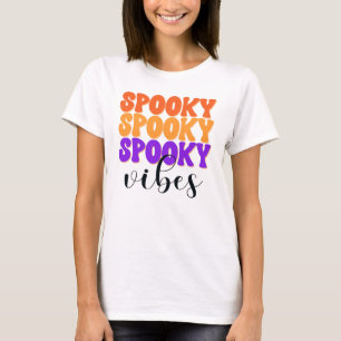 Retro Groovy Gruselige Vibes Vintage Halloween T-Shirt