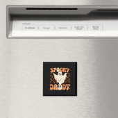 Retro Groovy Halloween Ghost Spooky Daddy Costume Magnet (In Situ (Geschirrspüler))