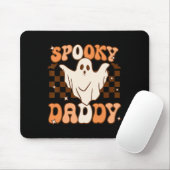Retro Groovy Halloween Ghost Spooky Daddy Costume Mousepad (Mit Mouse)