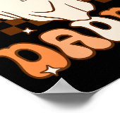 Retro Groovy Halloween Ghost Spooky Daddy Costume Poster (Ecke)